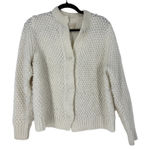 Rebecca Taylor La Vie  Popcorn Pointelle Cardigan Sweater in Cream Photo 0