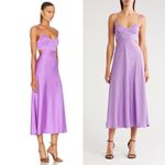 ALC Frank A.L.C. Blakely Cutout Satin Midi Dress Amethyst Size 2 NWT Photo 9
