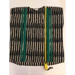 Bar III Bar lll- Black/Cream Stripe Short Sleeves Blouse Sz M Photo 3