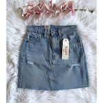 Levi's NWT Levi’s High Rise Deconstructed Denim Skirt Photo 3
