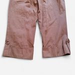 Briggs New York Petite brown capri wide leg cuffed pants Photo 6