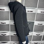 Esprit  Black Quilted Button Front Hooded Jacket Size Small Photo 8