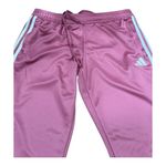 Adidas Aeroready Track Pants Mauve Pink w/ White Stripes Photo 3