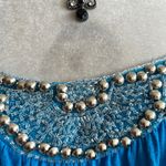 Candie's Vintage Y2K Beaded Tank Top 2000s Fairycore Indie Sleaze 90s Retro Blue Small Photo 4