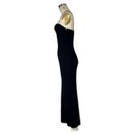 Reformation  Elegant cashmere Black Dress with Chain Straps NEW Photo 8