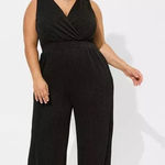 Torrid NWT Glitter Knit Lurex Wide Leg Party Jumpsuit Cocktail Size 2 18 - 20 Photo 0
