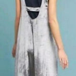 Anthropologie  Maeve crushed velvet romper overalls sz M Photo 0