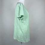 Talbots Lace Embroidered Trim V Neck Short Sleeve T-shirt Size Large Photo 3