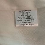 Girl and the Sun Verity White Linen Cotton Mini Dress Womens Size Extra Small Photo 7