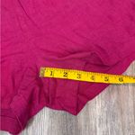 Isaac Mizrahi  Womens Pink Linen Shorts Stretch Ruffle Summer Size L Large Photo 3