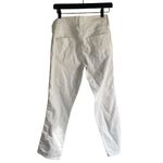 MOTHER The Mid Rise 28 Dazzler Crop in Whipping The Cream Pink Racer Red Photo 5