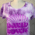 Chaser  David Bowie Purple Tie Dye Band Tee‎ Shirt Photo 2
