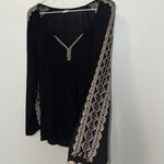 Old Navy Embroidered Black Peasant Top Long Sleeve Shirt Boho Women’s S Small Photo 4