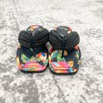 Farm Rio NEW  Cashew Crochet Puffy Flip-Flops Photo 2
