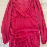 Pink Ruffle Mini Dress Size M Photo 4