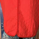 Liz Claiborne Vintage  Red Quilted Vest Size L Photo 3