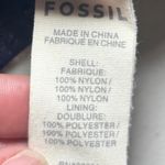 Fossil Penny Lace Dress M Bohemian Cap Sleeve V-Neck Elastic Waist Scallop Navy Photo 5