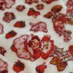 Floral Fleece Pajama Shorts with Red Bow Size XL Photo 3