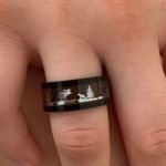 Deer Ring Sz 7 Black Photo 2