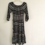 Love Stitch off the shoulder black & white dress S Black Photo 3
