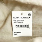 BLANK NYC NWT Linen Blend Shorts Romper One Piece in Nude Beach Tan Size XS NEW Photo 10