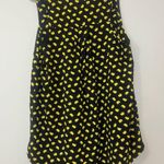 Pleione  Black and Yellow Sleeveless Scoop Neck Casual Dress Photo 3