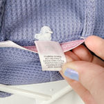 Victoria's Secret  Waffle Knit Robe Purple Long Sleeve Belted Lounge Bath Robe XS Photo 3