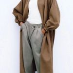 ZARA  wool blend oversized collarless wrap coat
BLOGGERS FAVORITE!!!! Photo 4