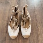 Stuart Weitzman  Espadrille‎ Flats Wrap Up Tie Shoes Size 8.5M Vacation Beach Photo 10