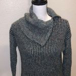 Leo & Nicole  colorful ribbed knit zip cowl neck sweater Photo 1