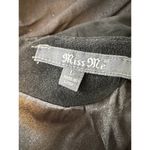 Miss Me  Black Laced Up Faux Suede Crew Neck Sleeveless Shift Dress Large Women's Photo 4