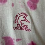 Vintage 90s Ducks Unlimited Macon Ladies T Shirt Pink White XL Extra Large Photo 15