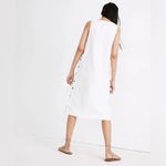 Madewell  Linen Cotton Side Button Midi Dress Photo 1
