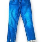 Trave Bradshaw Low Rise Slim Crop Jeans in Sweet Emotion Size 28 Frayed Hem Blue Photo 5