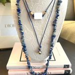 Free People NWT  Manhattan Choker AND FP Single Strand Beaded Blue Lapis Necklace Photo 10