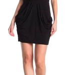 BCBGeneration Draped Sleeveless Faux Wrap Mini Dress - Black - XS Photo 2