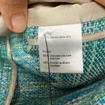 Akris  Silk Tweed Evening Jacket in Teal Blue Green Size Large or 10 Photo 7