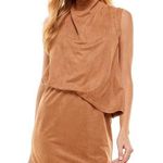TCEC Faux Suede Draping Sleevless Dress Size Small Photo 0