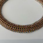 Oscar de la Renta NWOT  Gold and Blue Mesh Necklace Photo 5
