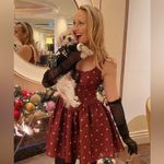 Hutch  Burgundy Red Polka Dot Mini Dress NWT Photo 6