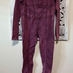 Free People Movement Good Karma Corset Long Sleeve Purple Onesie Size M Photo 5