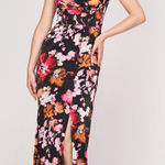 Kay Unger  Nicole Column Gown in Saffron Black Size 10 Photo 0