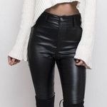 Henri Girl Leatherette Skinny Jeans Photo 0