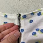 Silence + Noise Urban Outfitters White & Blue Floral Print Crop Top Womens S Photo 2