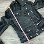 ZARA ‎ faux leather Moto jacket black Photo 3