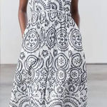 ZARA  ZW Collection Contrast Embroidery Dress | M Photo 0