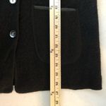 Charter Club  Womens Jacket Wool Button Down Pockets Collared Black S Photo 4
