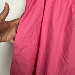 Caara Square Neck Short Puff Sleeve Barbie Pink Mini Dress Women’s Sz L Size L Photo 7