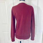 Armani Jeans burgundy logo sweatshirt, cotton crew neck long sleeve top Size undefined Photo 4
