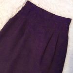 Dark Purple Vintage Wool Skirt Size 4 Photo 1